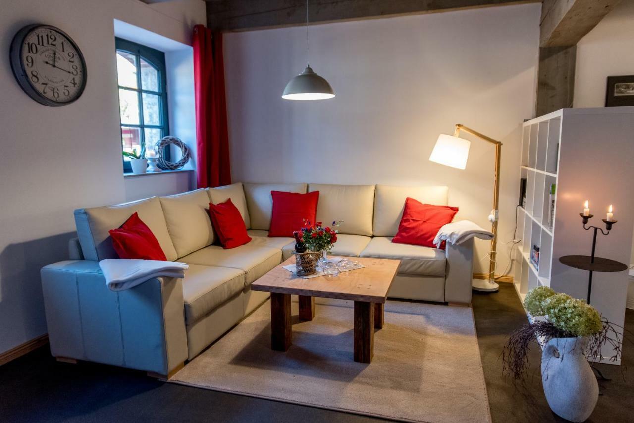 Ferienappartements Im Speicherwerk クヴェードリンブルク エクステリア 写真